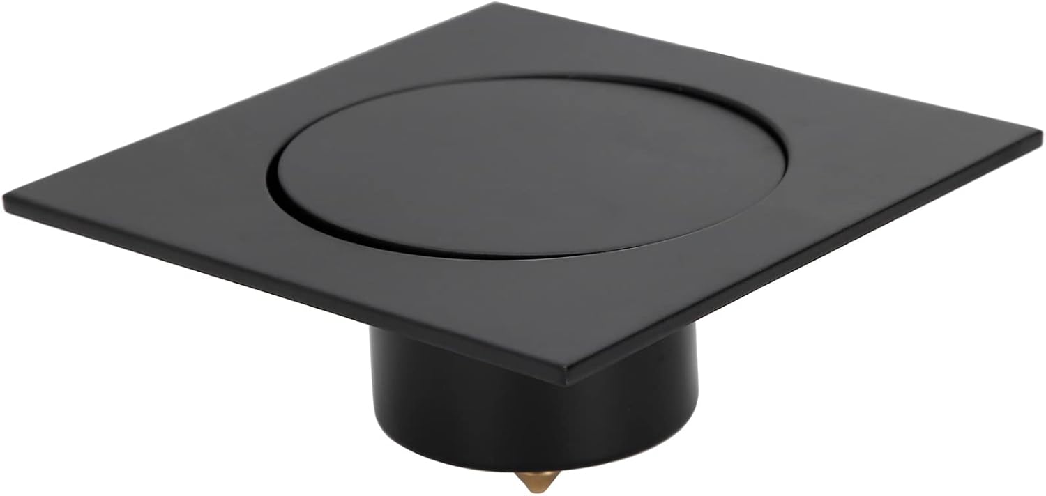 Black Pop Up Floor Drain – Brass Anti-Odor Shower Waste
