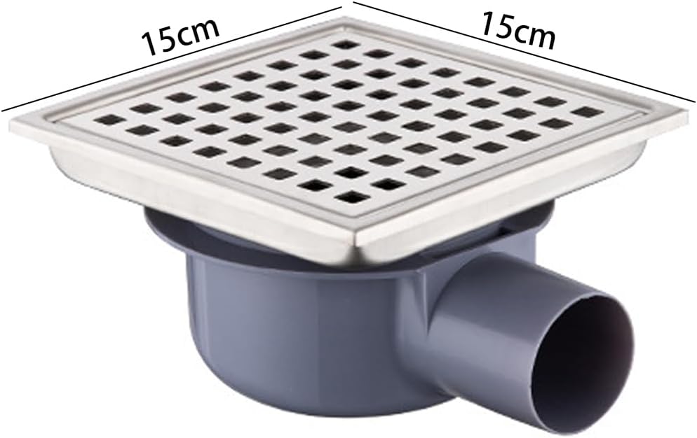 304 Stainless Steel Shower Drain – Removable Grate Cover, Anti-Odor - Image 7