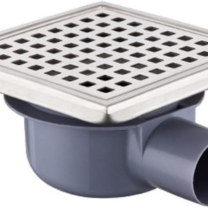 304 Stainless Steel Shower Drain – Removable Grate Cover, Anti-Odor