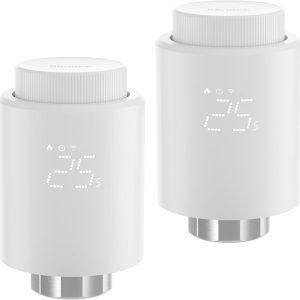Smart Thermostatic Radiator Valve 2 Pack – Easy Install, Heating Cost Saving