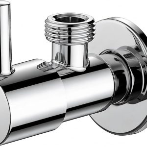 Basin & Heating Angle Valve – 1/2" BSP Chrome Brass Isolating Valve