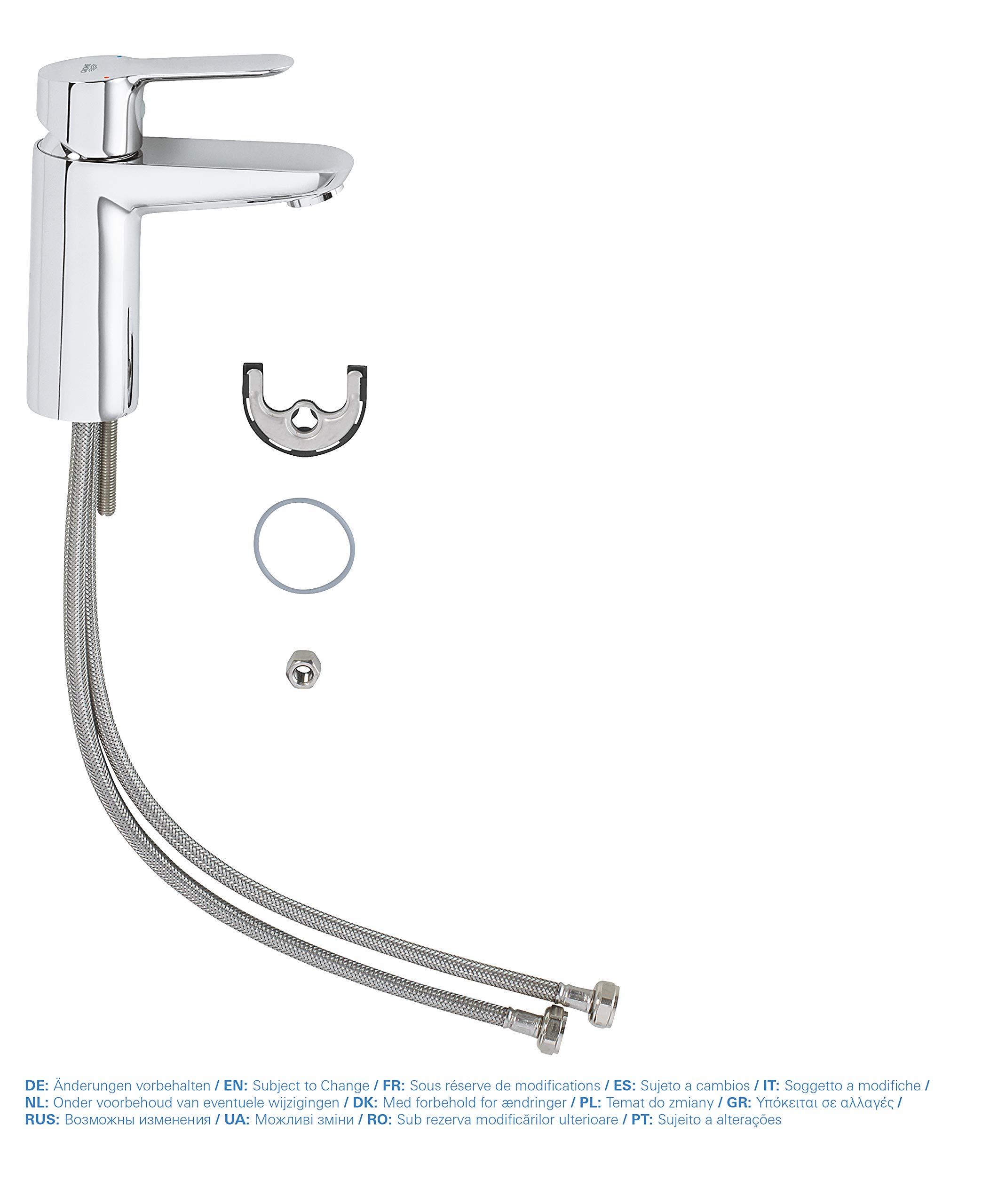 Basin Mixer Tap 144mm Chrome (Single Lever, 1-Hole, 28mm Cartridge) - Image 2